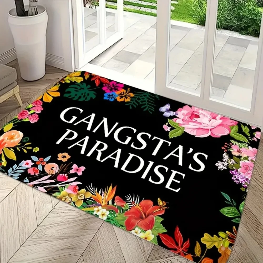 Floral 'Gangsta's Paradise' Rug 2